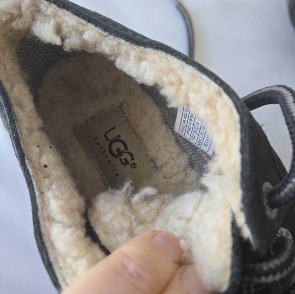 Ugg Australia Magpie Waterproof Ankle Duck Boots Black Nubuck Leather Size 6 - Picture 13 of 15